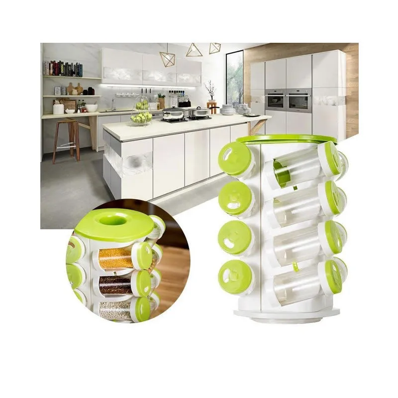 16-In-1 Spice Rack With Cutlery Holder