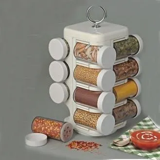 16 Jar Kitchen Mate Revolving Multipurpose Rack