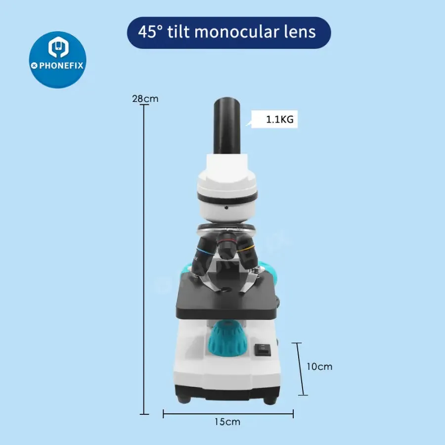 2000X Biological Monocular Microscope For Student Lab Educational Toy