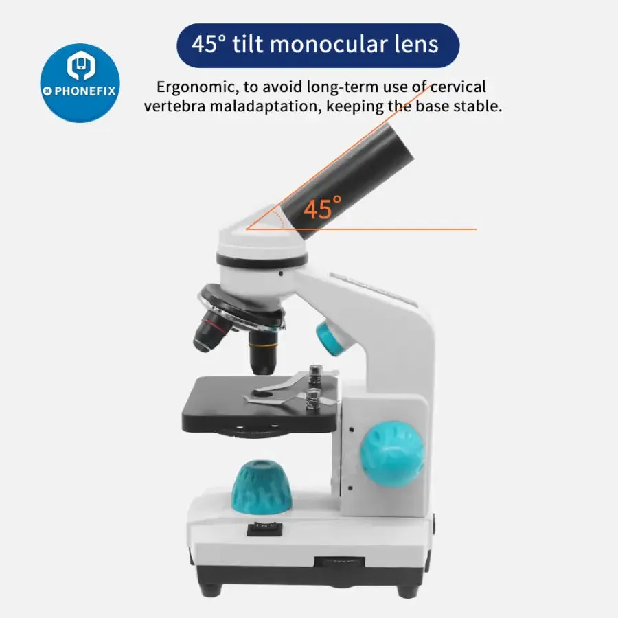 2000X Biological Monocular Microscope For Student Lab Educational Toy