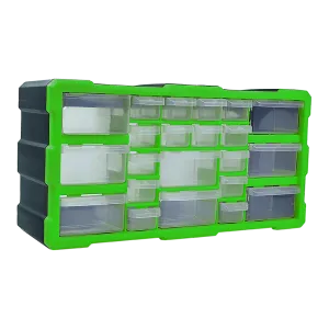 22 Multi Drawer Parts Storage Cabinet Unit Organiser Home Garage Tool Box