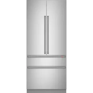 36 In. 20.1 Cu. Ft. Built-In Four Door French Door Refrigerator in Stainless Steel