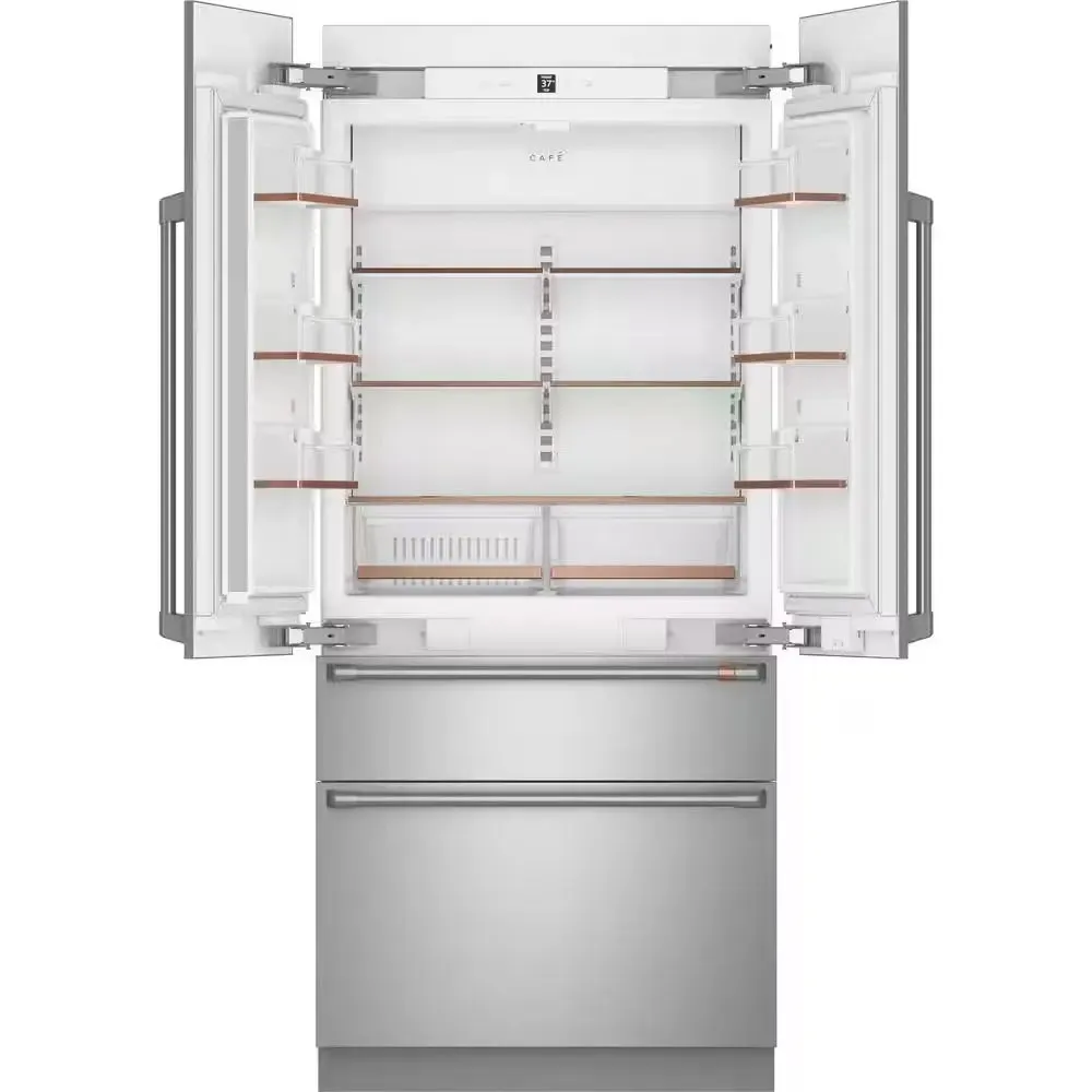 36 In. 20.1 Cu. Ft. Built-In Four Door French Door Refrigerator in Stainless Steel