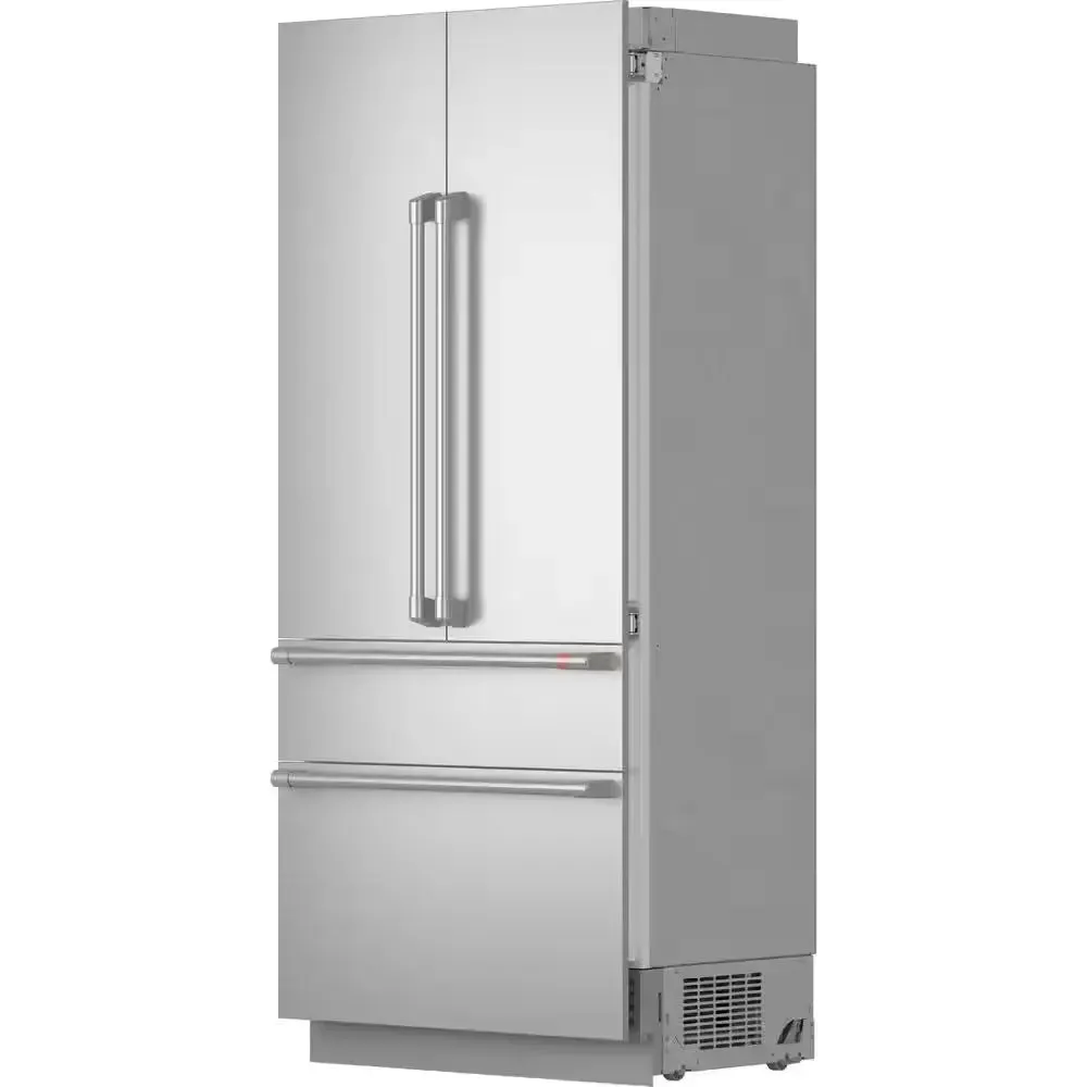 36 In. 20.1 Cu. Ft. Built-In Four Door French Door Refrigerator in Stainless Steel