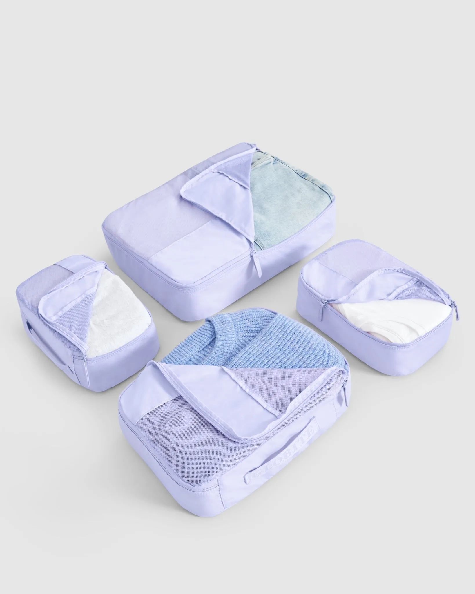4 Pc Packing Cube Set - Lilac