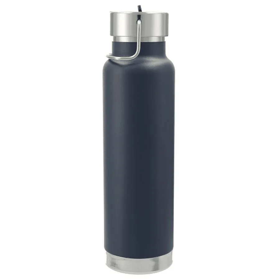 48-Hour Leed's Navy Thor Copper Vacuum Insulated Bottle 25oz Straw Lid