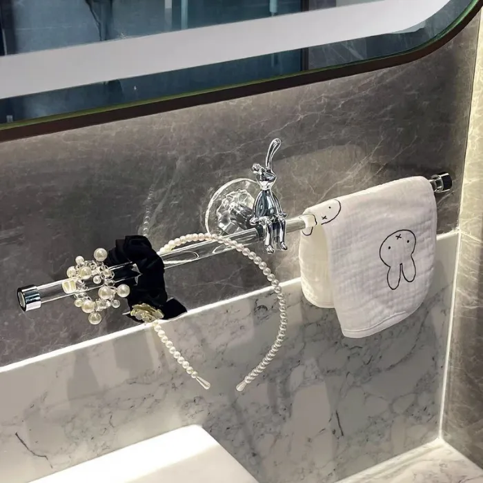 Acrylic Bathroom Towel Rack
