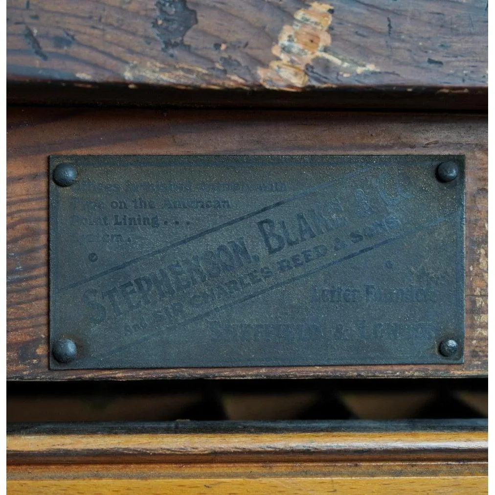 Antique Typsetting Drawer Unit - printers storage drawers