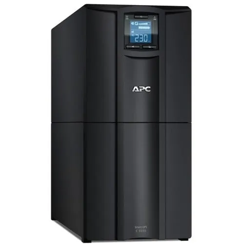 APC Smart-UPS C, Line Interactive, 3kVA, Tower, 230V, 8x IEC C13 1x IEC C19 outlets, USB and Serial communication, AVR, Graphic LCD