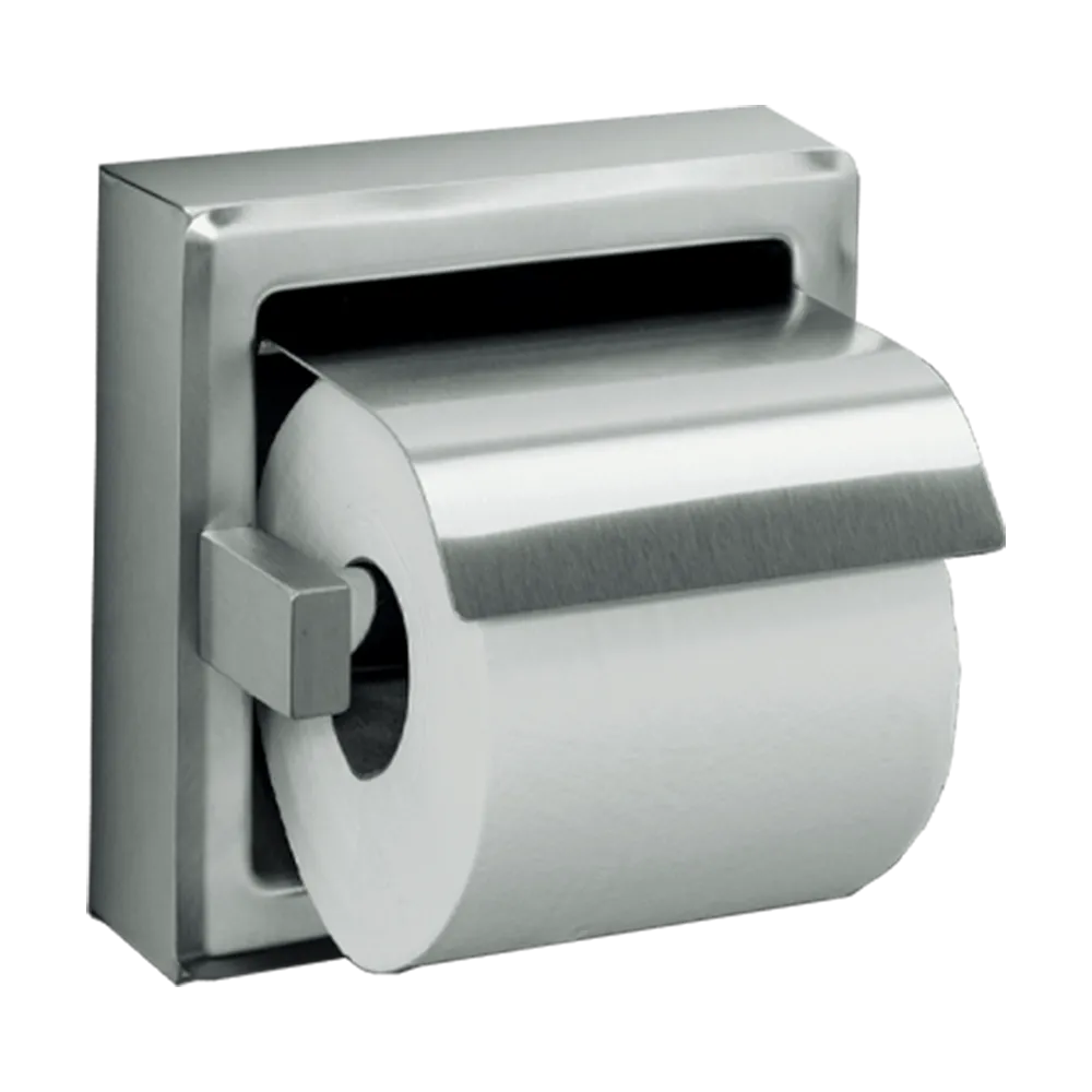 ASI 7402-Hbsm Toilet Paper Holder W/Hood (Single) - Surface Mounted, Bright