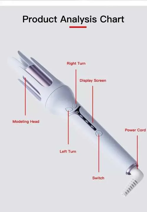 Automatic Electric Rotating Hair Curler-مكواة تجعيد الشعر