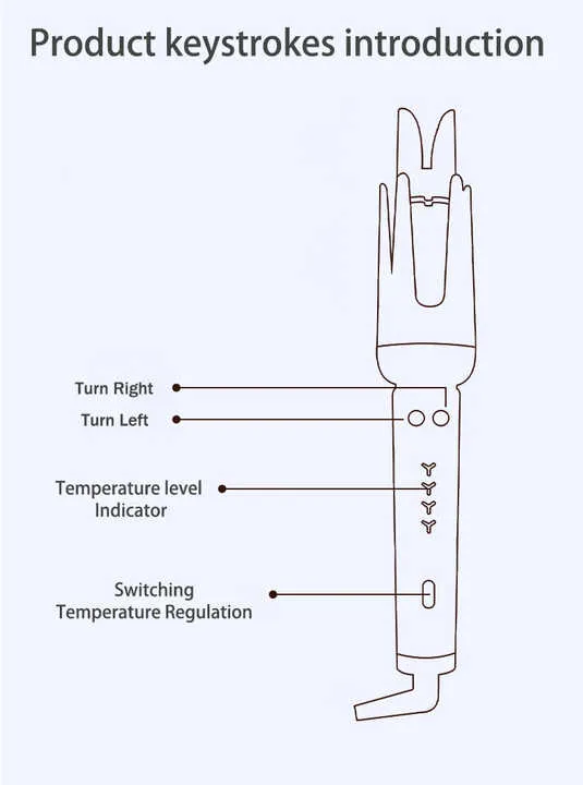 Automatic Electric Rotating Hair Curler-مكواة تجعيد الشعر