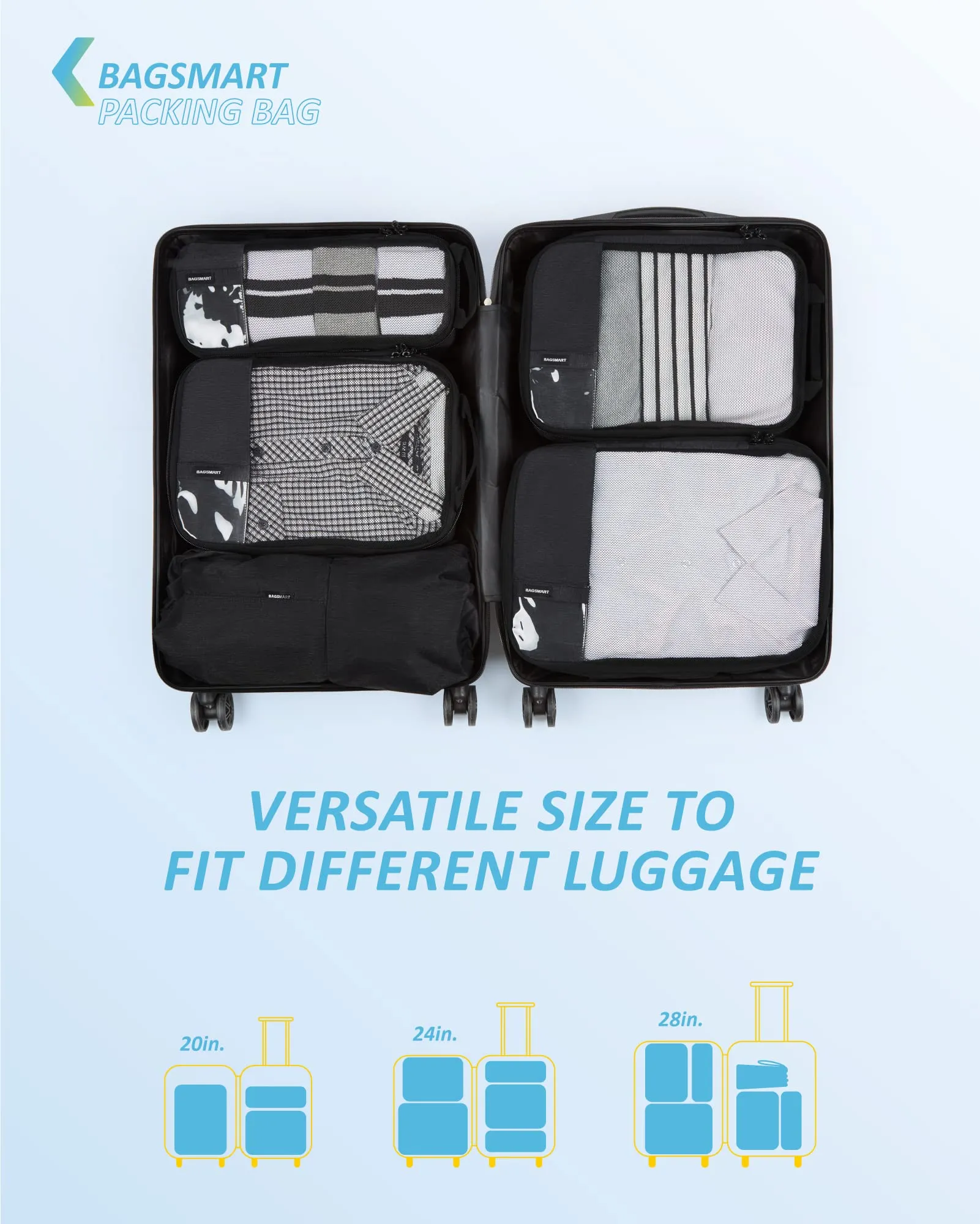 Bagsmart Compression Packing Cubes