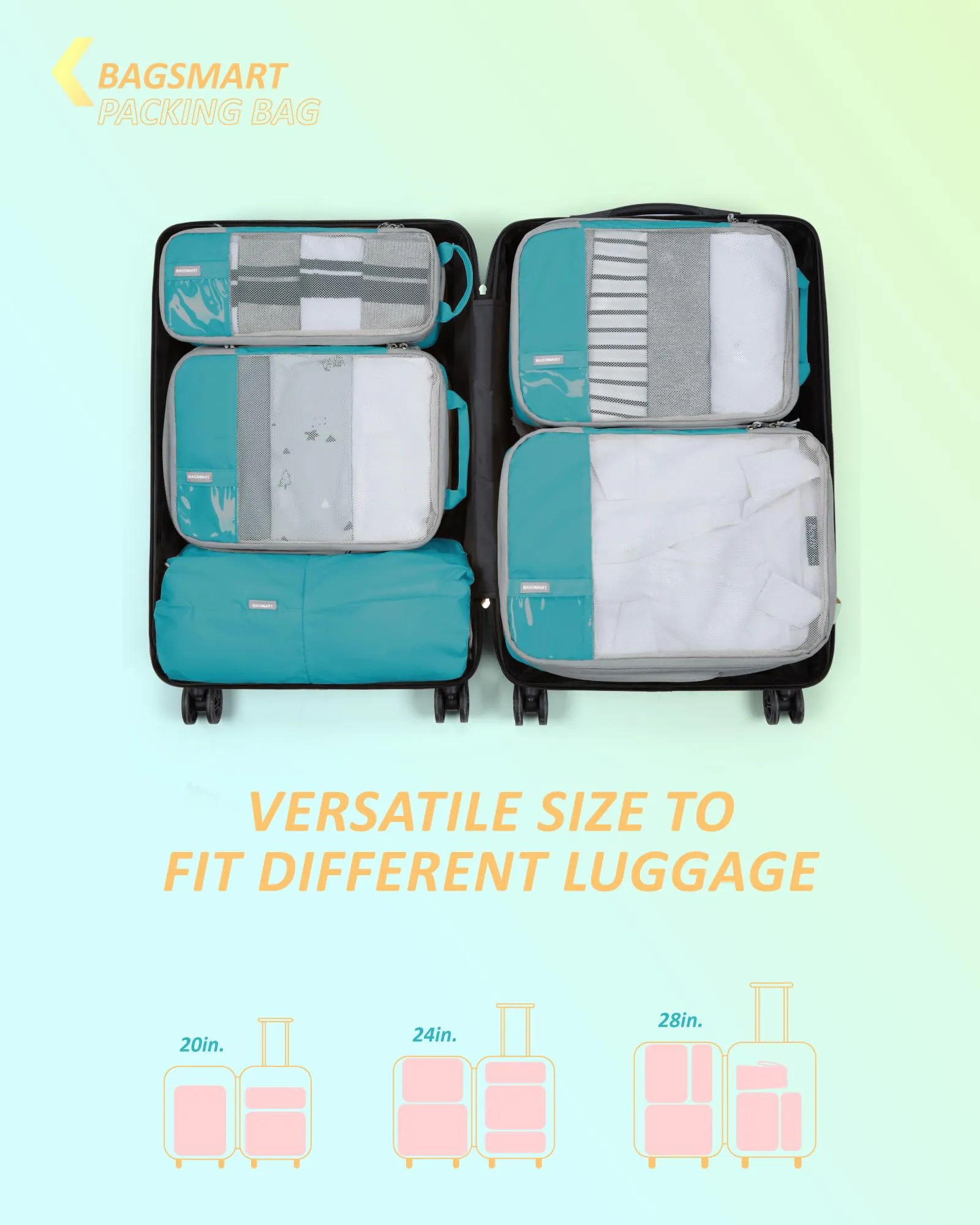 Bagsmart Compression Packing Cubes