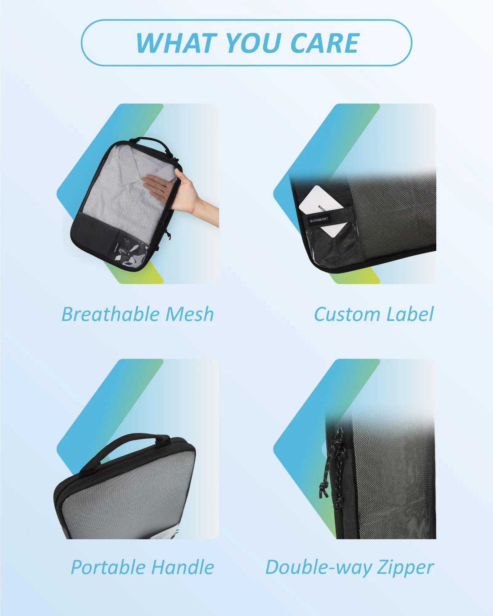 Bagsmart Compression Packing Cubes