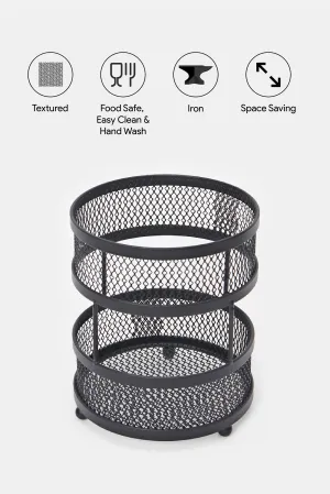 Black Round Utensil Holder