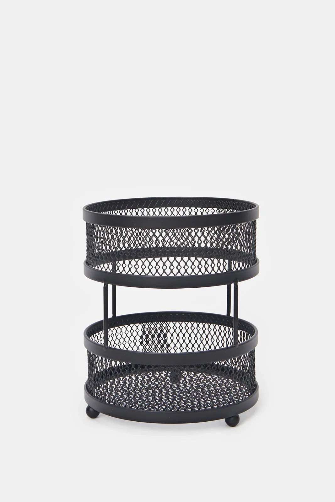 Black Round Utensil Holder