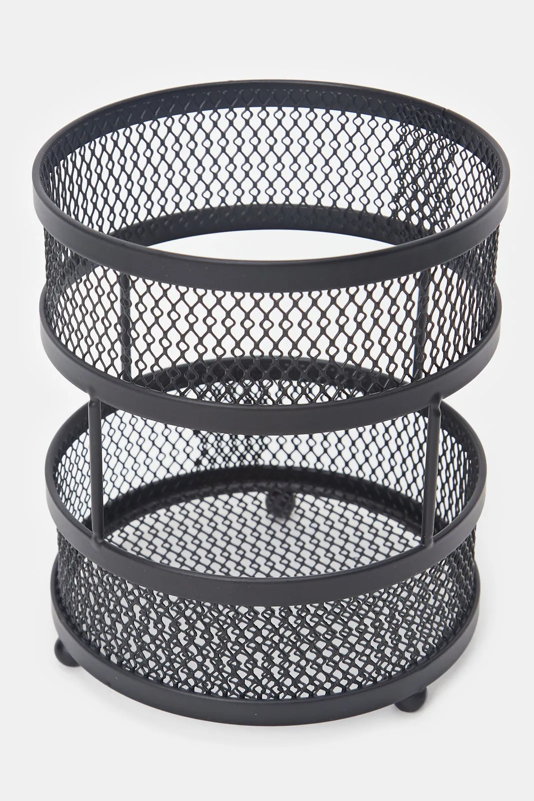 Black Round Utensil Holder