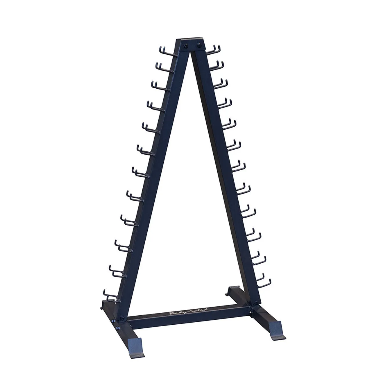 Body-Solid Vertical Vinyl and Neoprene Dumbbell Rack GDR24B