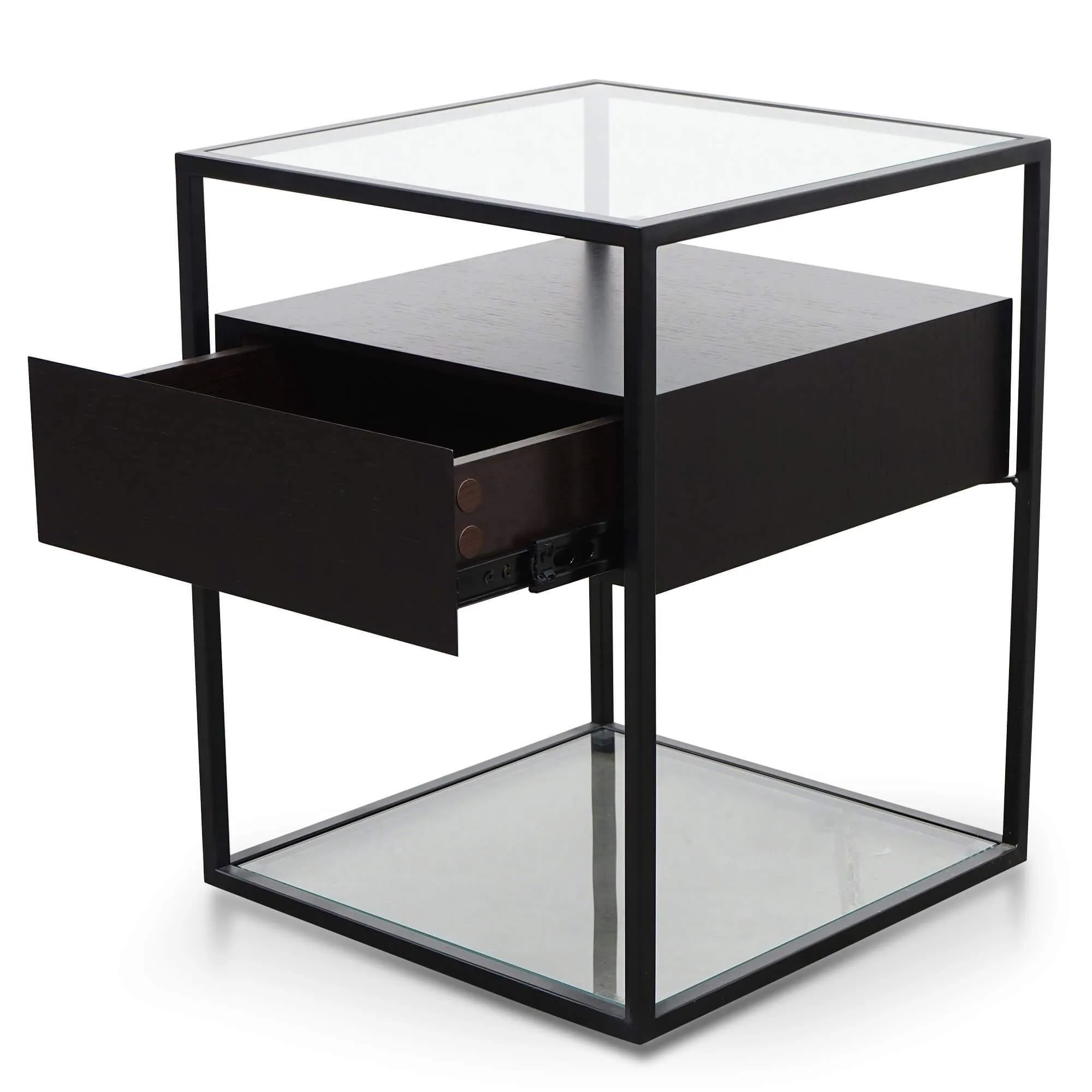 Calibre Scandinavian Side Table - Full Black