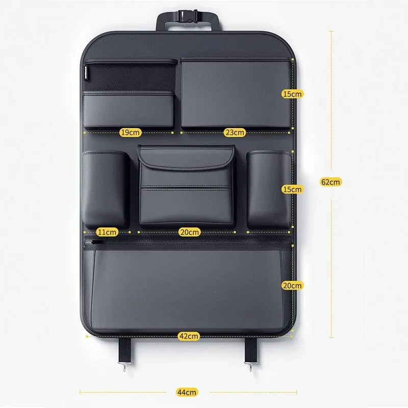 Car Seat Multi-Pocket Tablet Holder Accessory Storage Organizer