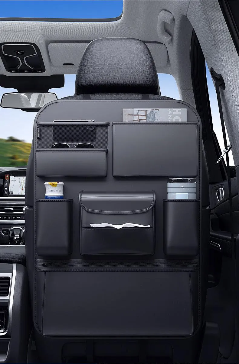 Car Seat Multi-Pocket Tablet Holder Accessory Storage Organizer