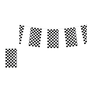 Checkered Bunting Flags (Rectangle) 10 Pcs
