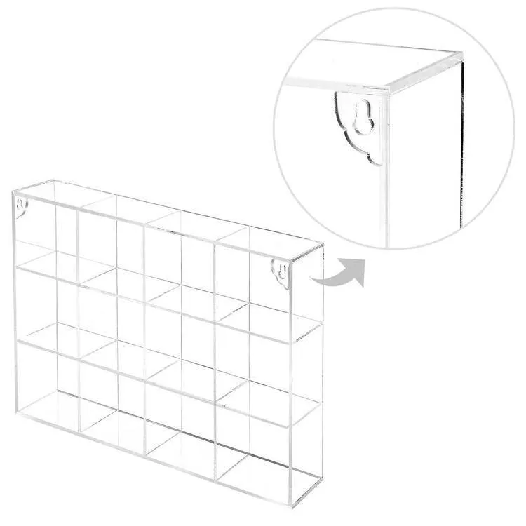 Clear Acrylic 12 Compartment Organizer Rack
