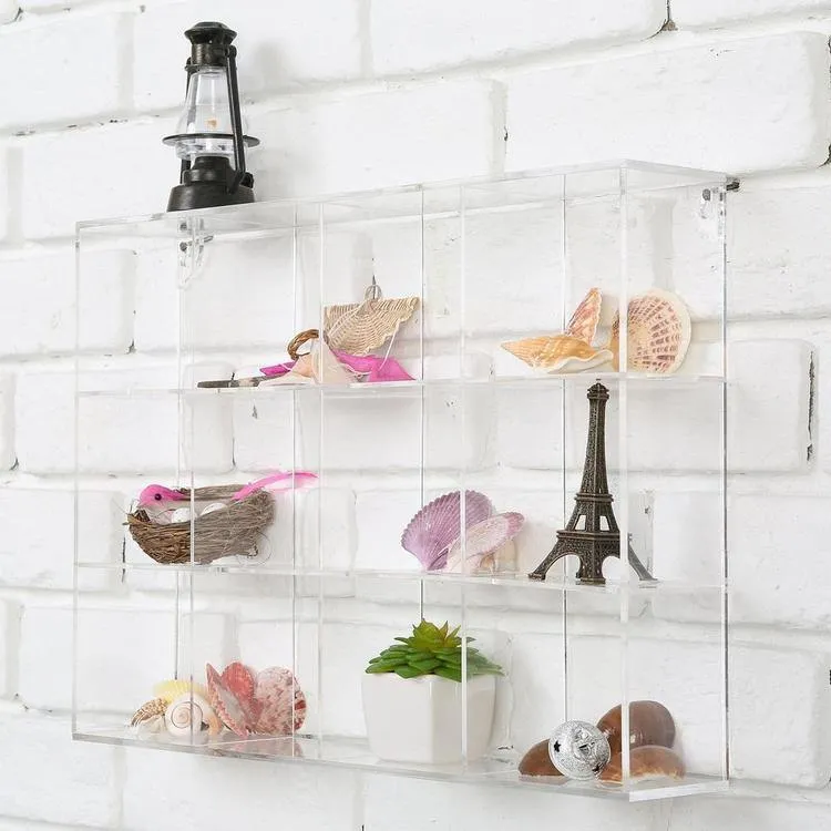 Clear Acrylic 12 Compartment Organizer Rack