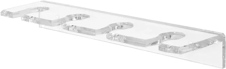 Clear Acyrlic Hanging Stemware Rack, Wall Mounted Glassware Storage