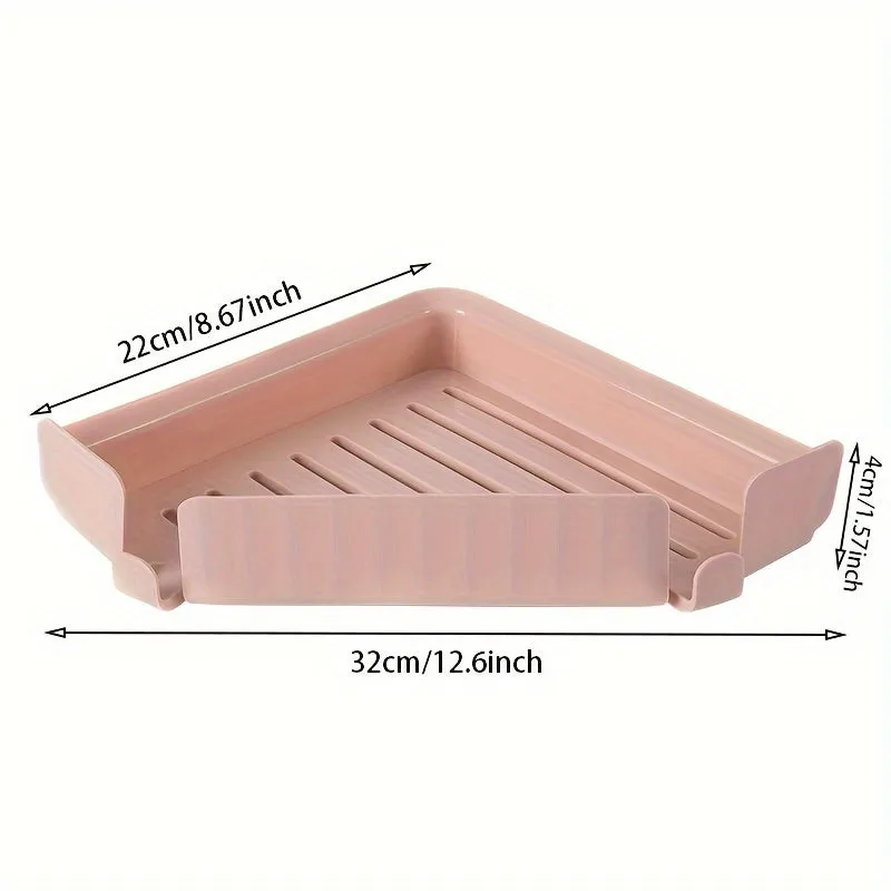 Corner Storage Rack Holder Shelf (Random Shade)