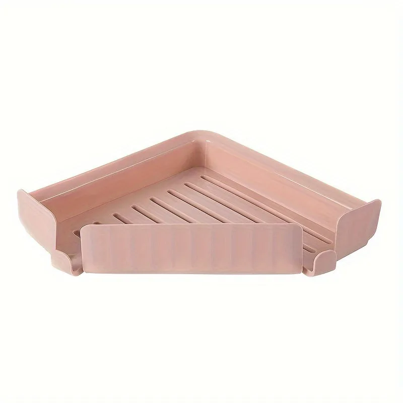 Corner Storage Rack Holder Shelf (Random Shade)
