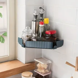 Corner Storage Rack Holder Shelf (Random Shade)