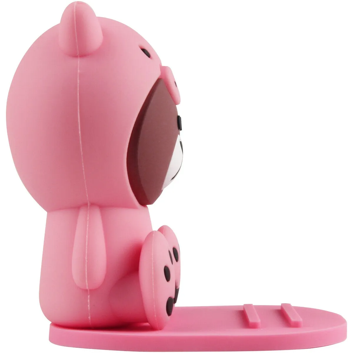 Crest Fun Shape Phone Holder - Pink Teddy