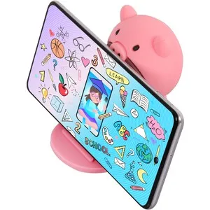 Crest Fun Shape Phone Holder - Pink Teddy