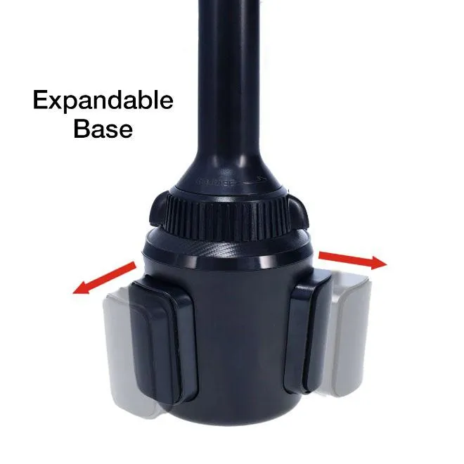 Cummins Cup Phone Holder For Car or Truck - Adjustable Phone Mount, Black