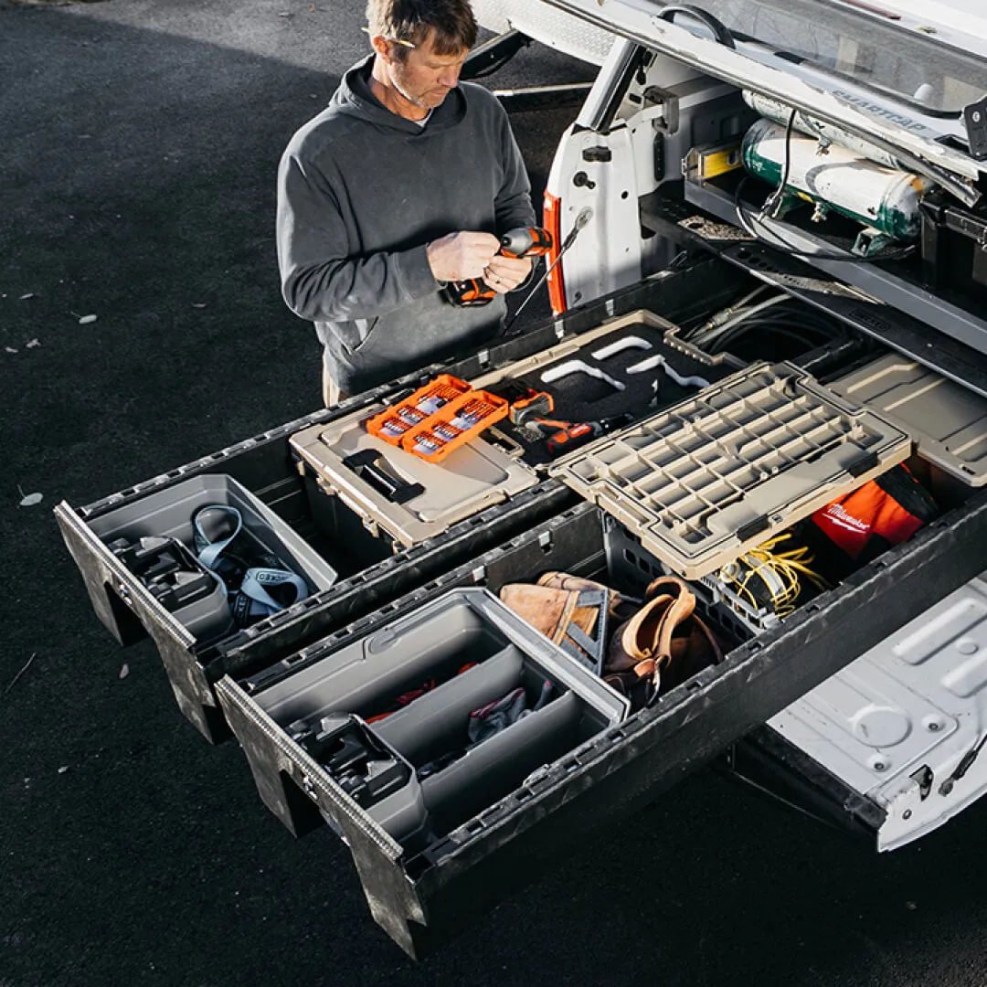Decked Double Drawerganizer - drawer storage bin for vX Drawers