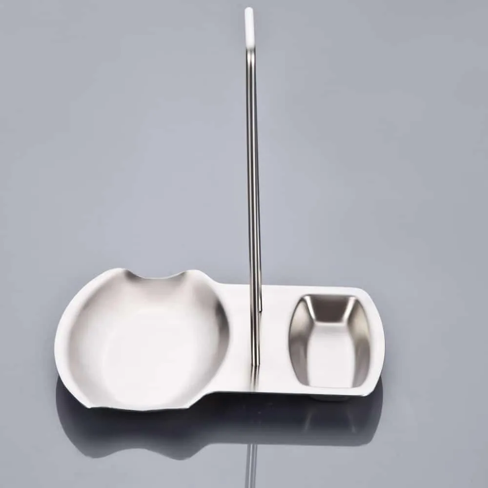 Eco-Friendly Stainless Steel Cooking Spoon and Pan Lid Rack
