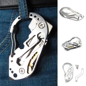 EDC Stainless Steel Multifunction Key Organizer