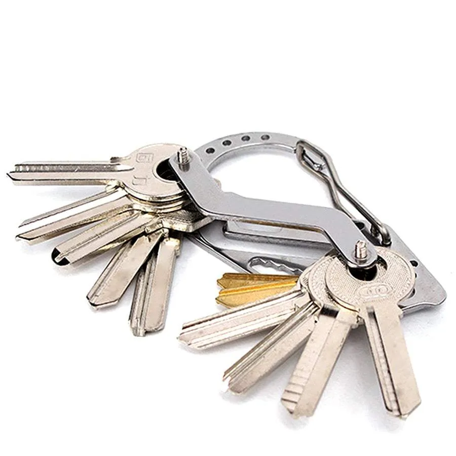 EDC Stainless Steel Multifunction Key Organizer