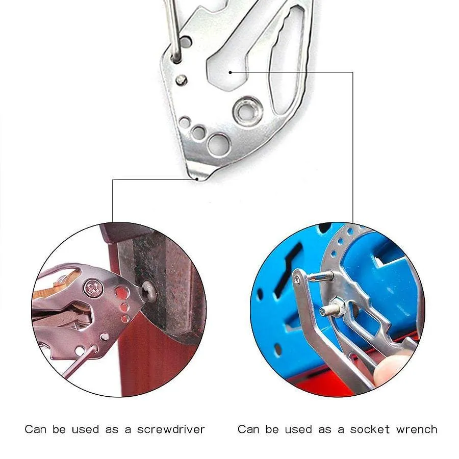 EDC Stainless Steel Multifunction Key Organizer