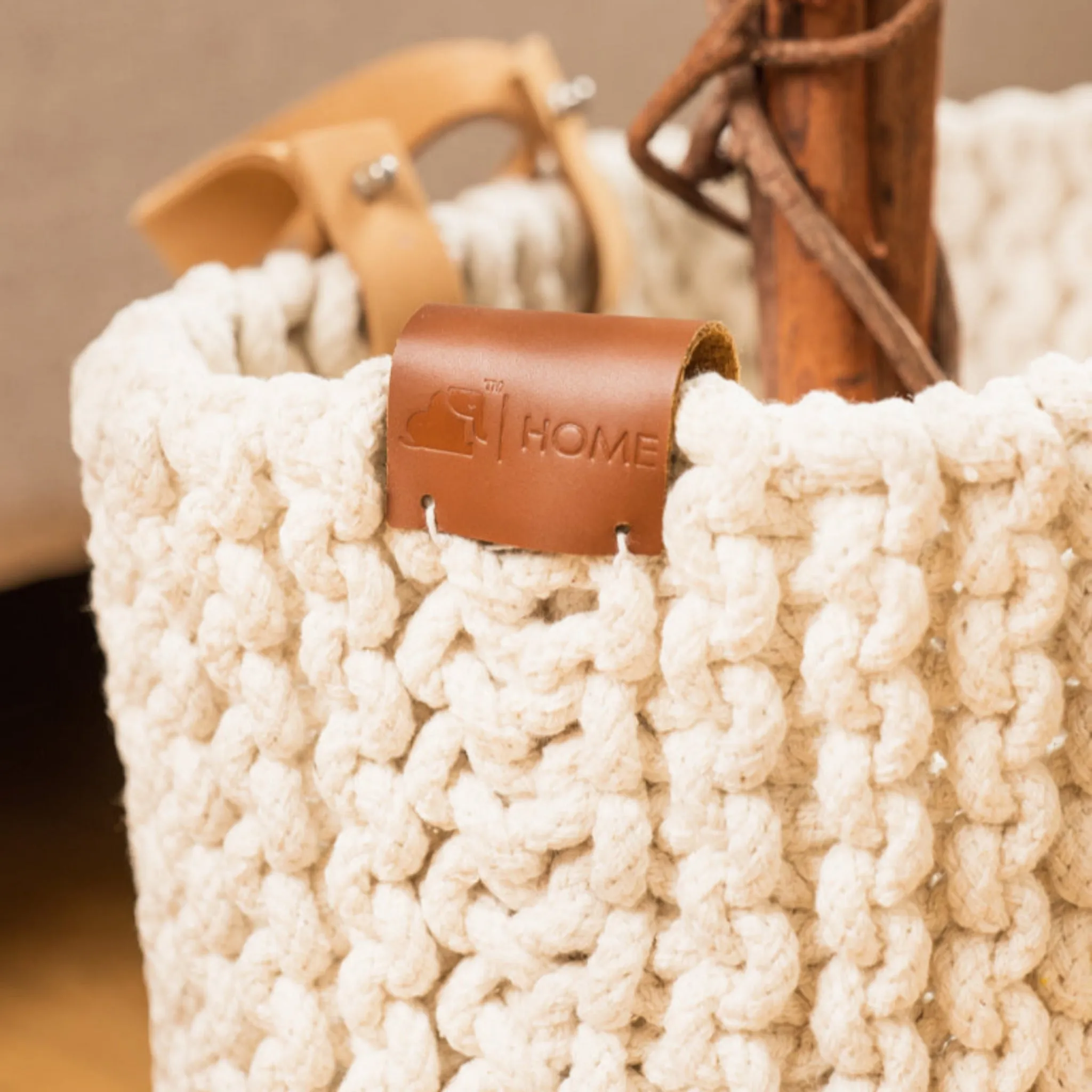 Elephant Hand Woven Basket