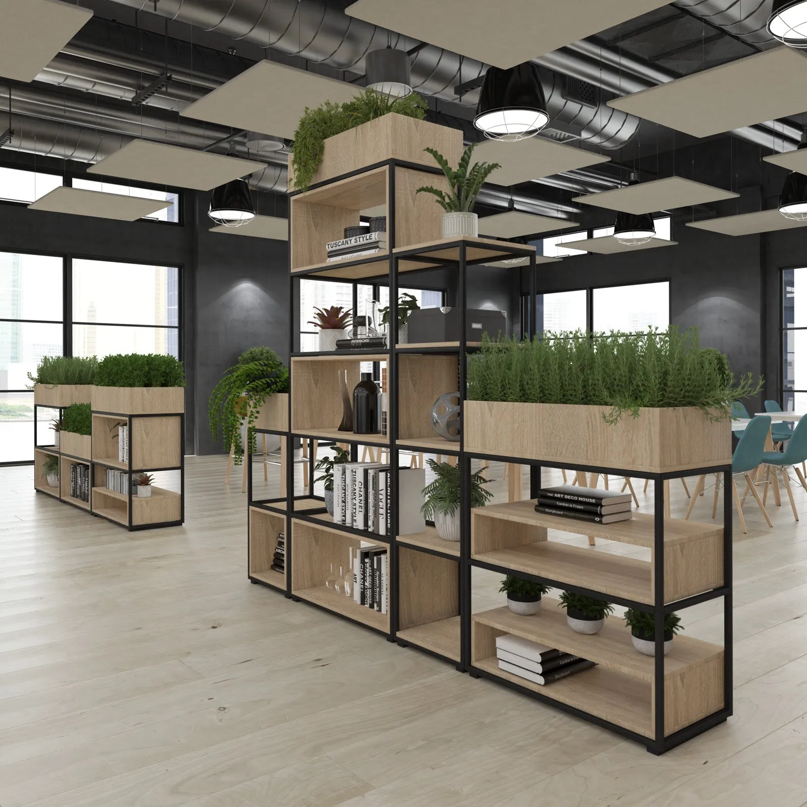 Flux modular storage double unit