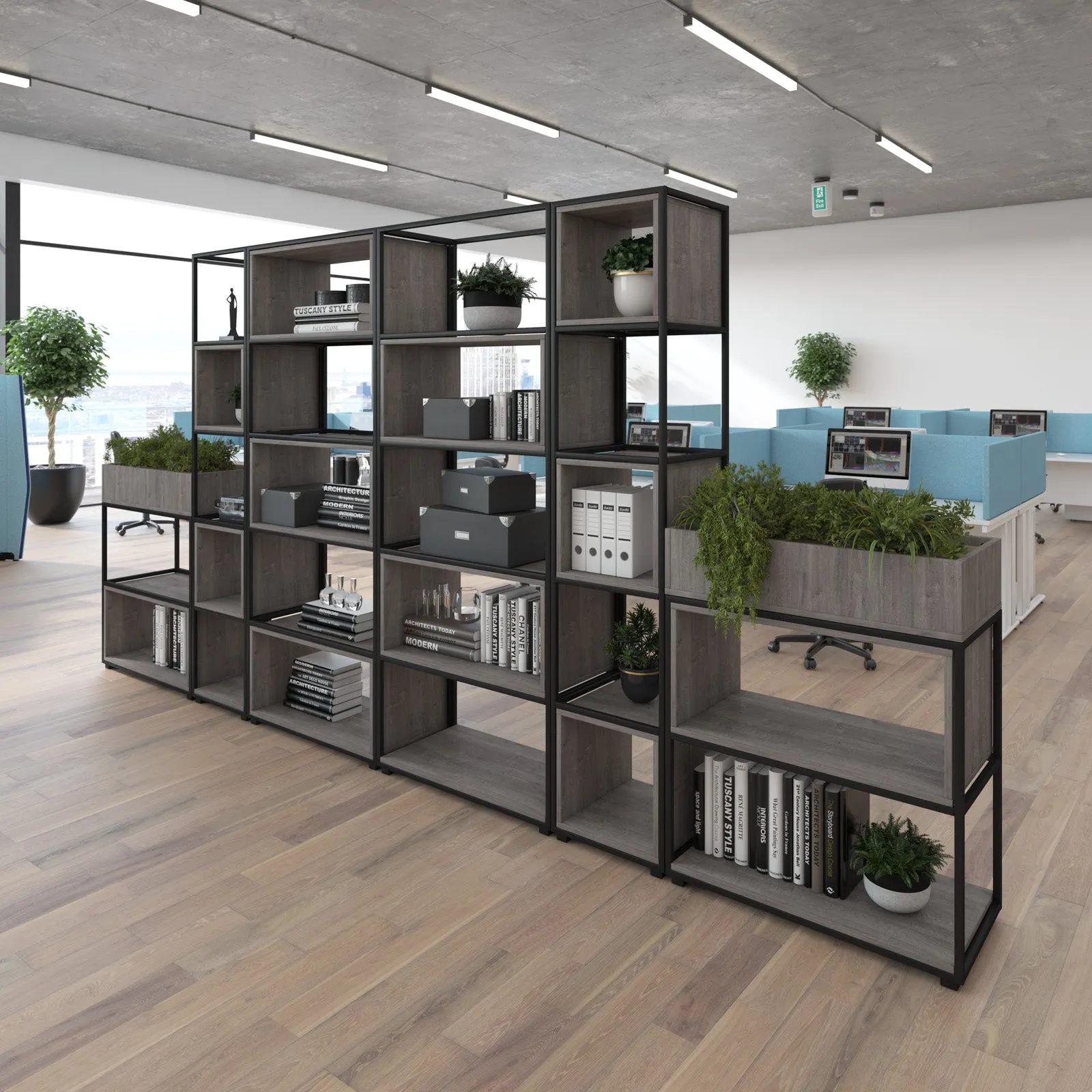 Flux modular storage double unit