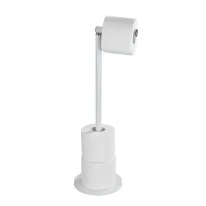 Freestanding Toilet Roll Holder White