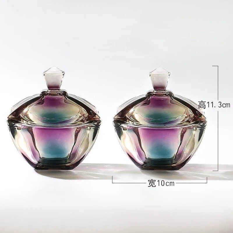 Glass Sugar Pot with Lid