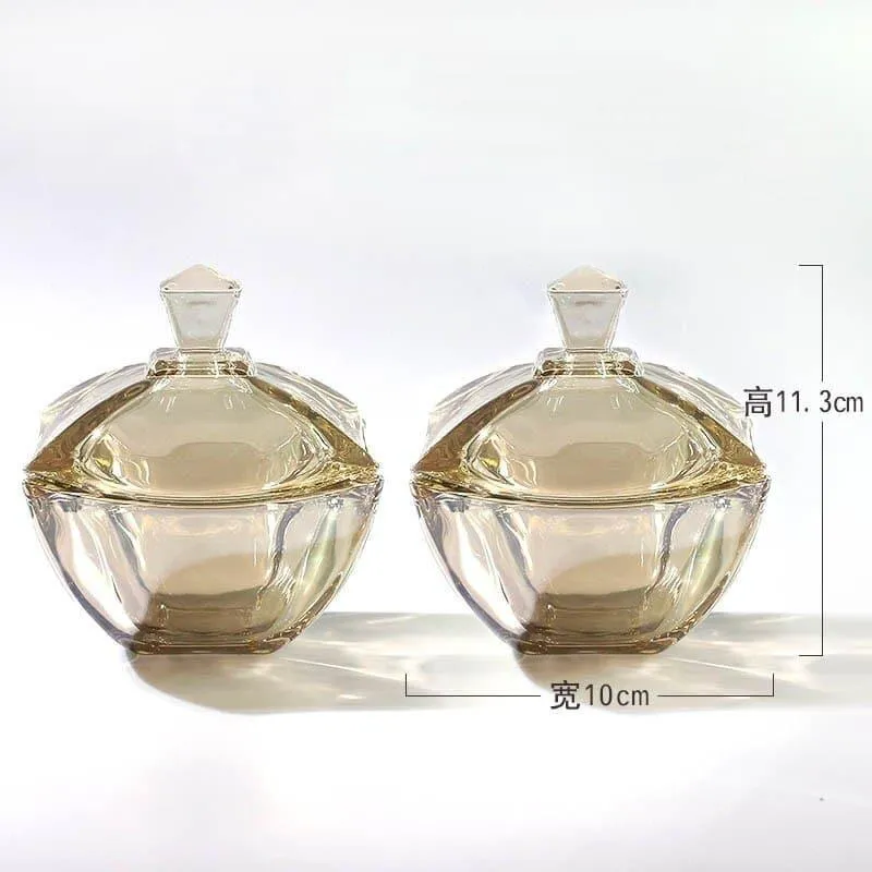 Glass Sugar Pot with Lid