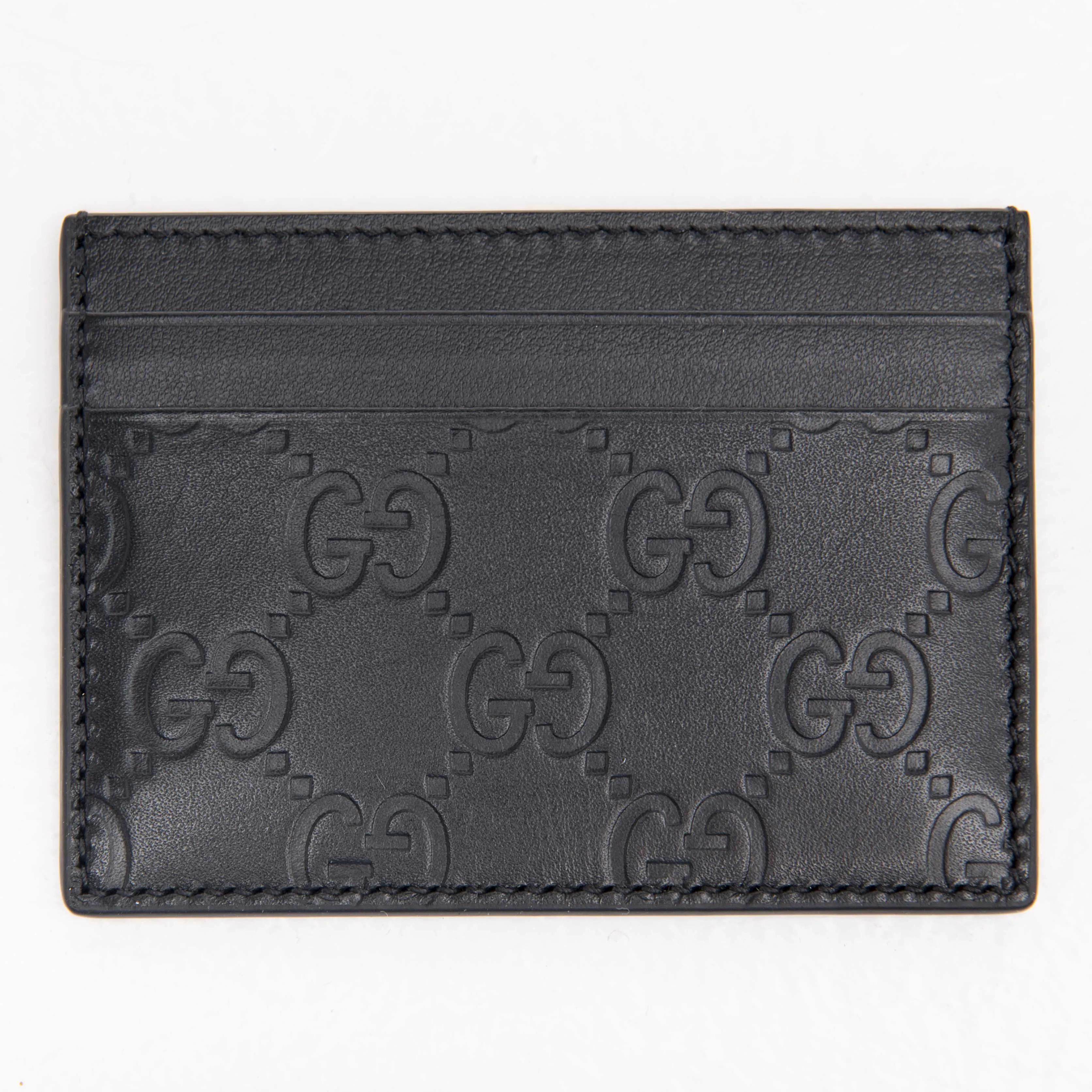 Gucci Black Signature Card Holder