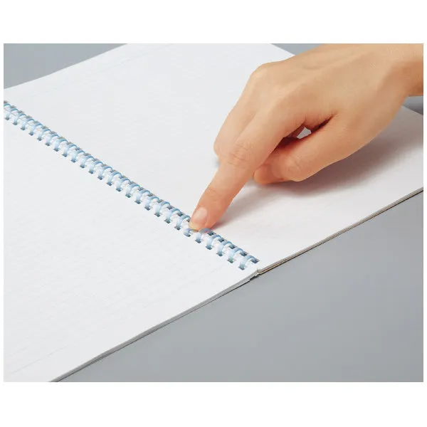 Kokuyo Campus Soft Ring Notebook - Dotted 6 mm Rule - Blue - Semi B5