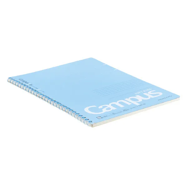 Kokuyo Campus Soft Ring Notebook - Dotted 6 mm Rule - Blue - Semi B5